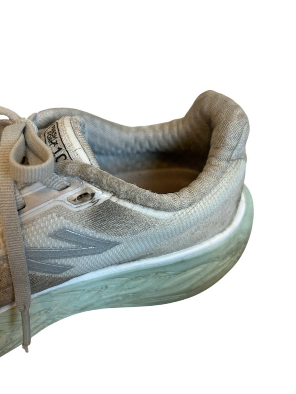 New Balance Fresh Foam 1080 Womens Size 9 Mint Running Shoes Used Sneakers Lace - Picture 6 of 16